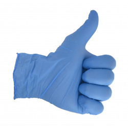 OMG Rękawice nitrylowe niebieskie roz. L