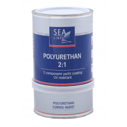 SEA LINE Farba poliuretanowa CZARNA 9005 / 0.75L