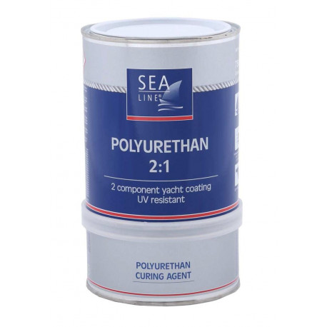 SEA LINE Farba poliuretanowa CZARNA 9005 / 0.75L